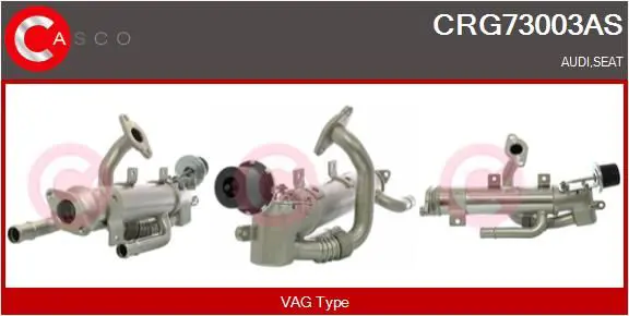 CASCO CRG73003AS Радиатор, рециркуляция ОГ