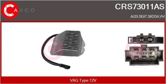 CASCO CRS73011AS Сопротивление, вентилятор