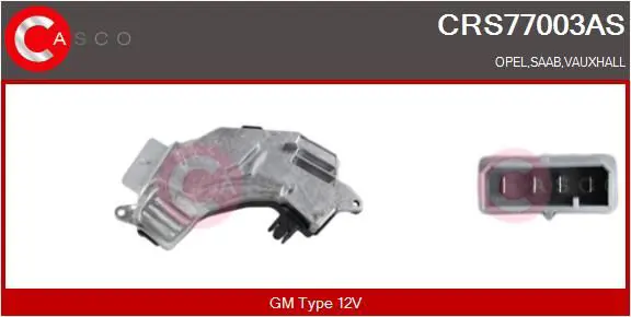 CASCO CRS77003AS Сопротивление, вентилятор