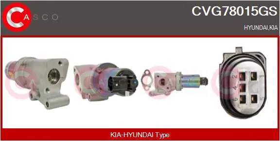CASCO CVG78015GS Клапан возврата ОГ
