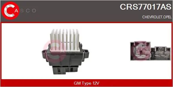 CASCO CRS77017AS Сопротивление, вентилятор
