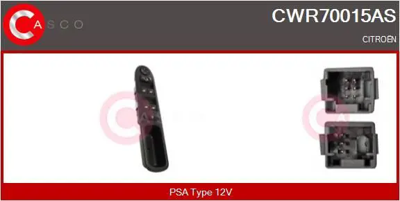 CASCO CWR70015AS Выключатель, стеклолодъемник