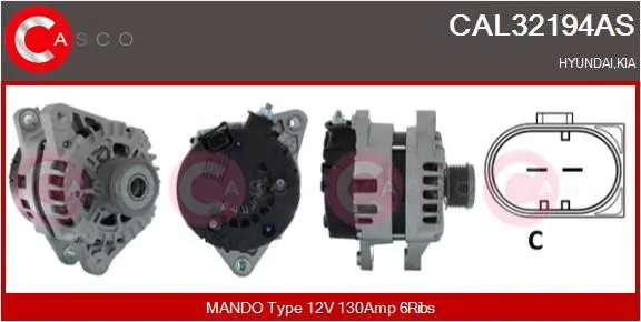CASCO CAL32194AS Alternator