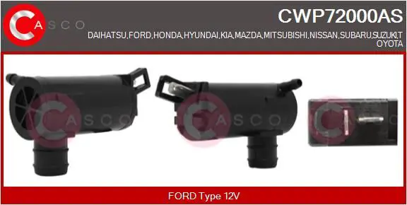 CASCO CWP72000AS Водяной насос, система очистки