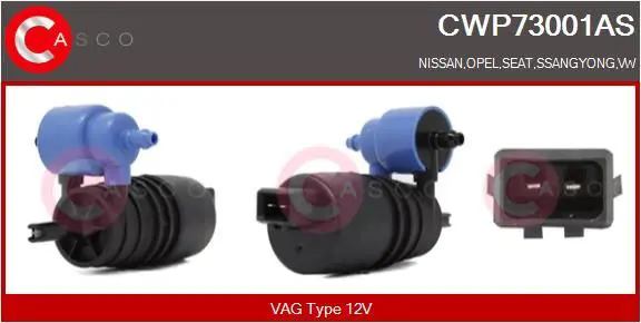 CASCO CWP73001AS Водяной насос, система очистки
