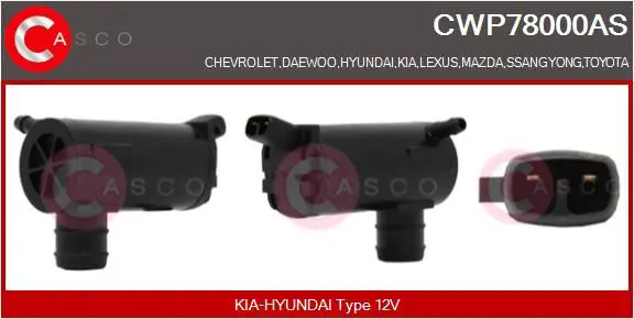 CASCO CWP78000AS Водяной насос, система очистки