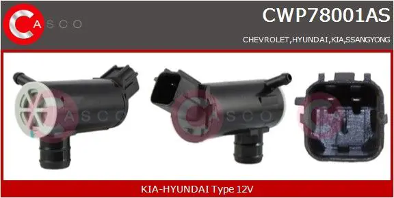 CASCO CWP78001AS Водяной насос, система очистки