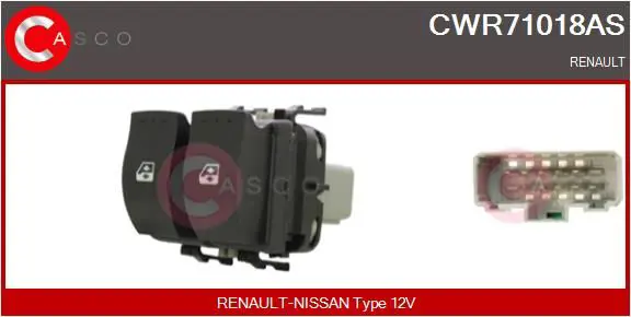 CASCO CWR71018AS Выключатель, стеклолодъемник