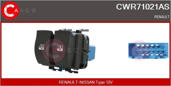 CASCO CWR71021AS Выключатель, стеклолодъемник