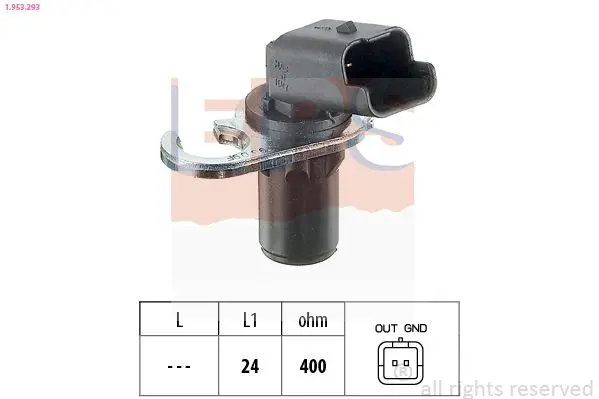 1.953.293 Датчик коленвала 307/407/Xsara