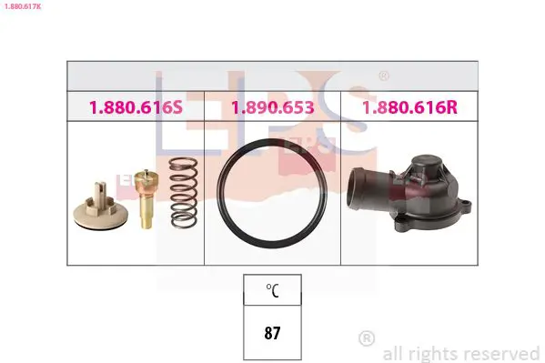 1.880.617K Термостат EPS 1880617K (89С)