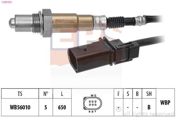 1.998.552 Oxygen Sensor