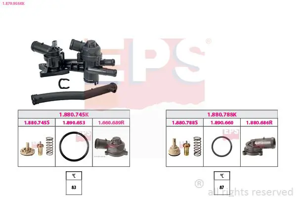 EPS 1879956KK Thermostat, coolant