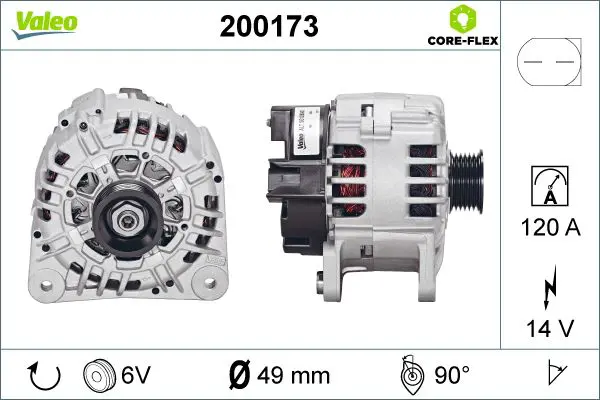  ALTERNATOR REMAN - CORE-FLEX