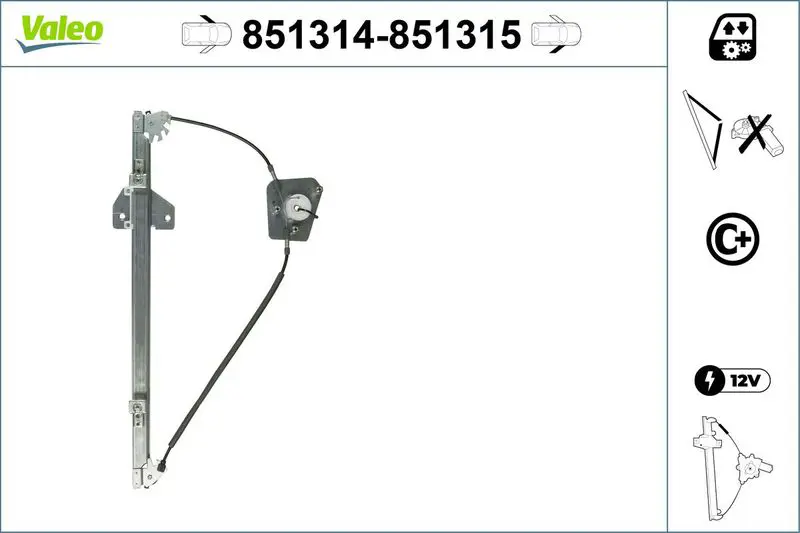 Valeo 851314 Подъемное устройство для окон