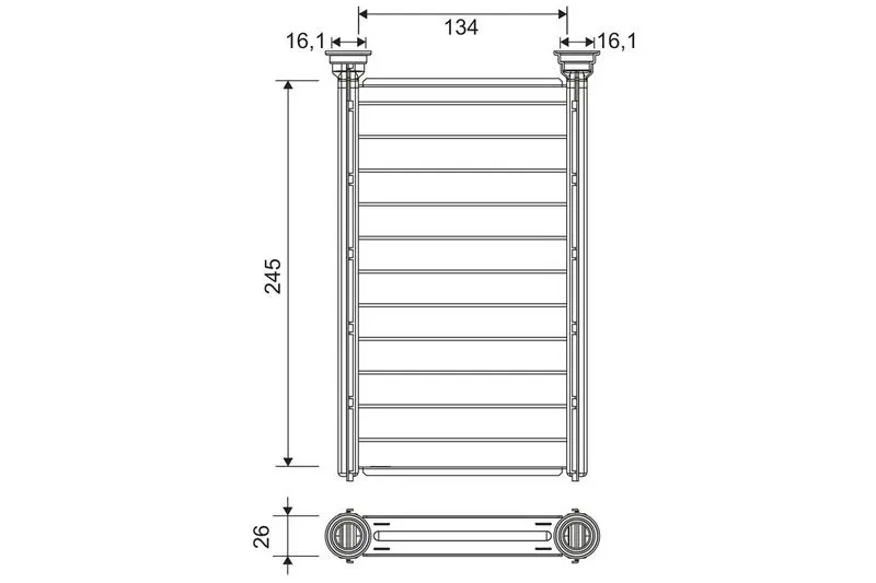 VALEO 811646 Теплообменник, отопление