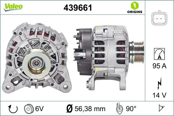 439 661 Генератор RENAULT LOGAN/