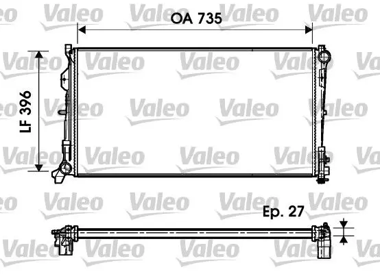 Valeo 732956 Радиатор системы охлаждения