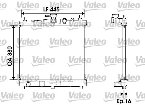 734 246 Радиатор NISSAN NOTE 06 /MICRA