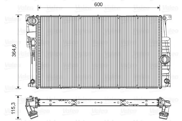 Valeo 735455 Радиатор основной