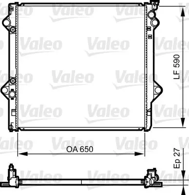 Valeo 735569 Радиатор двигателя