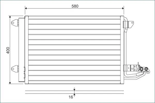 Valeo 817777 Радиатор кондиционера AUDI A3