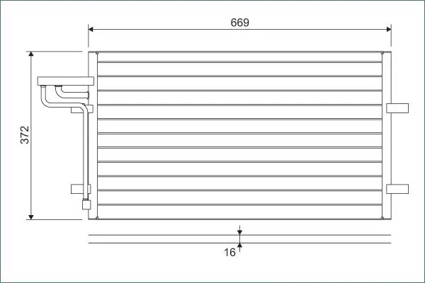 Valeo 818046 Конденсор кондиционера