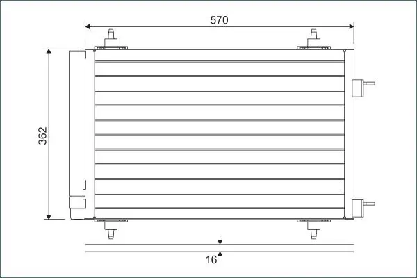 Valeo 818170 Радиатор кондиционера