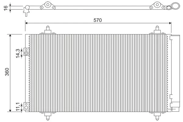 Valeo 818171 Радиатор кондиционера