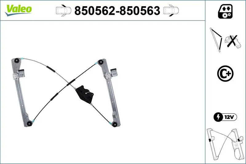 Valeo 850562 Подъемное устройство для окон