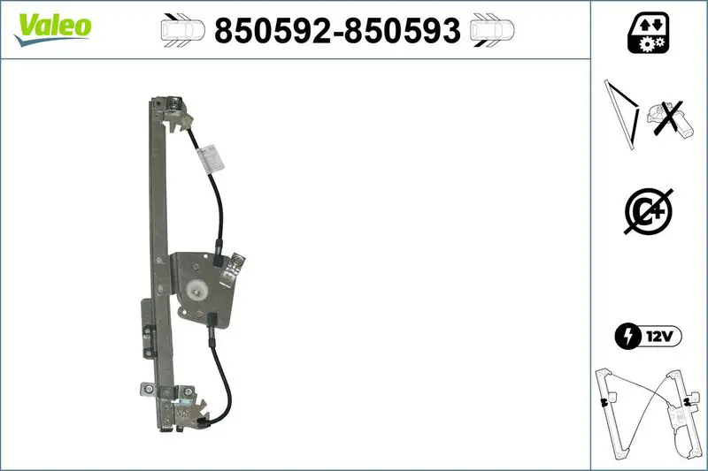 Valeo 850592 Подъемное устройство для окон