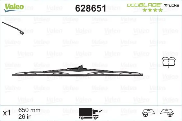 628651 Щетка стеклоочистителя RENAULT