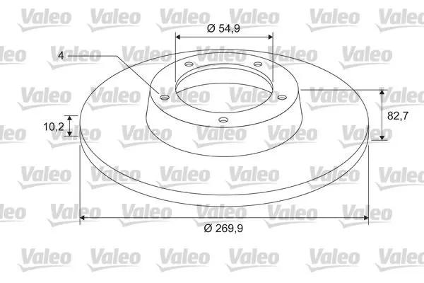 Valeo 675404 Диск тормозной RENAULT MEGANE