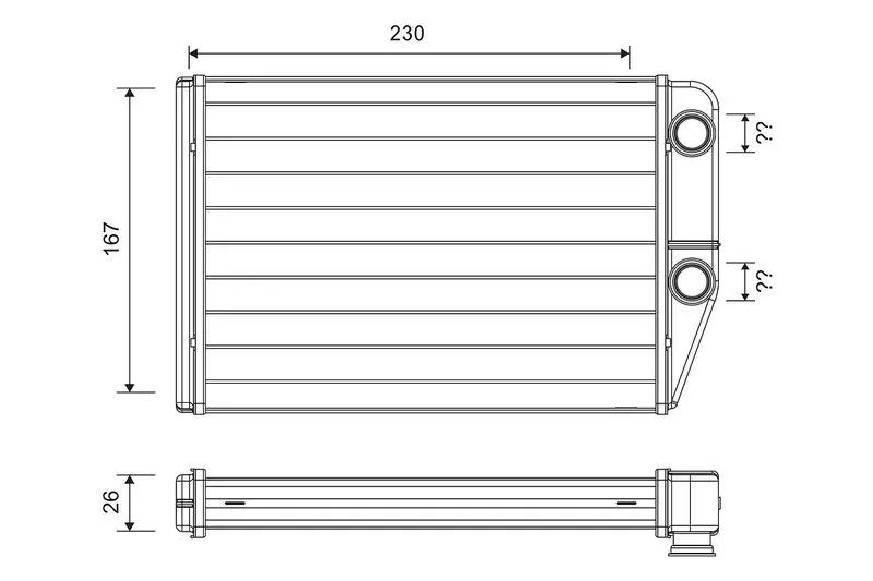 Valeo 811514 Теплообменник, отопление