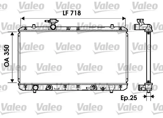 734165 Радиатор двигателя авт SUZUKI