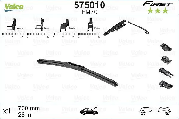 VALEO 575010 Щетка стеклоочистителя