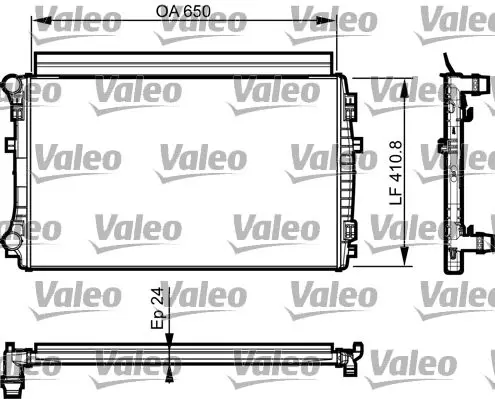 Valeo 735558 Радиатор системы охлаждения