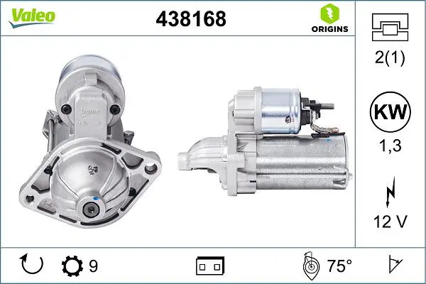 VALEO 438168 Стартер
