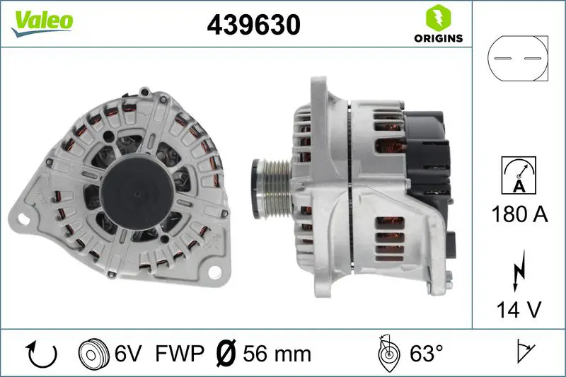 VALEO 439630 Генератор