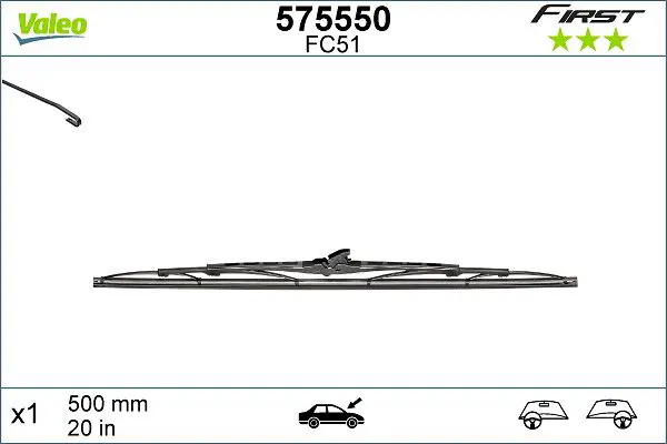 VALEO 575550 Щетка стеклоочистителя