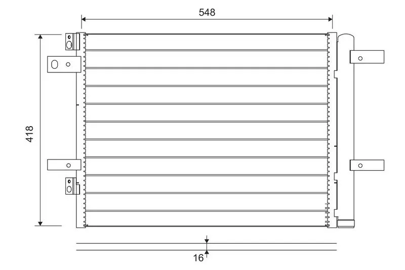 VALEO 822564 Конденсатор, кондиционер
