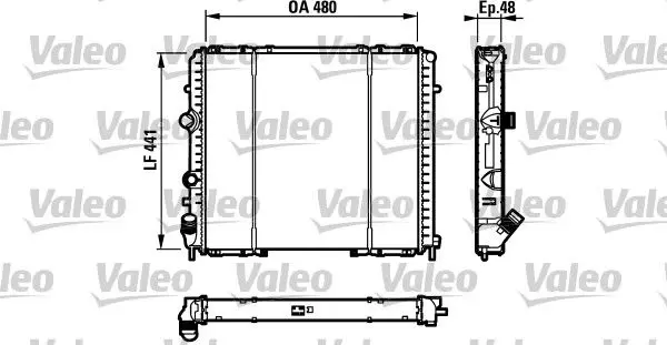 Valeo 732072 Радиатор двигателя Premium