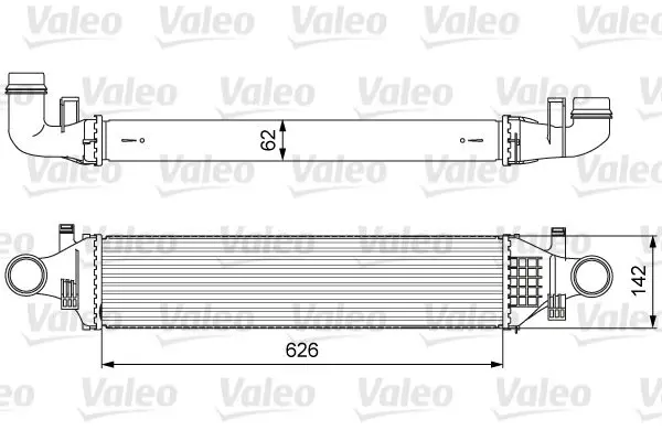 VALEO 818623 Интеркулер