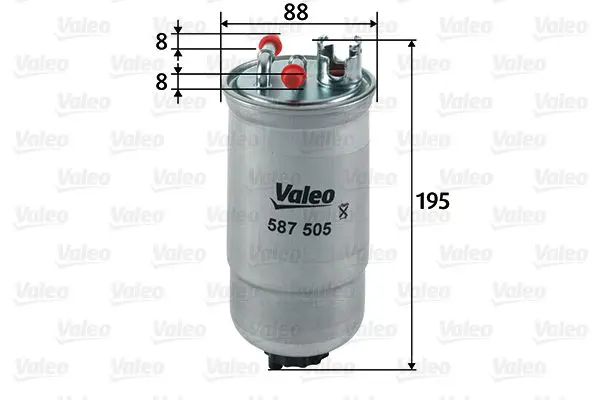 VALEO 587505 Топливный фильтр