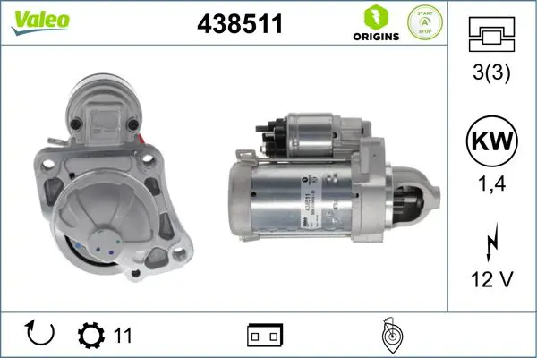 438511 STARTER NEW ORIGIN