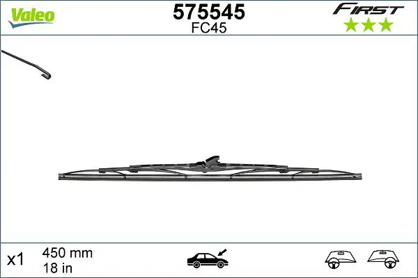 VALEO 575545 Щетка стеклоочистителя