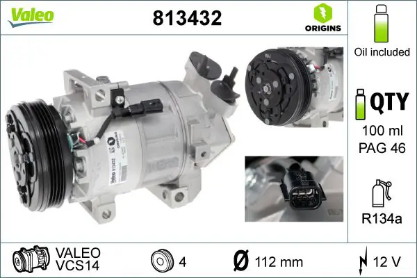 VALEO 813432 Компрессор