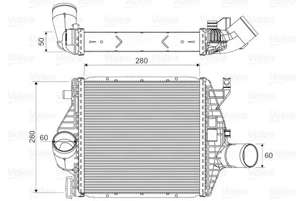 VALEO 818590 Интеркулер