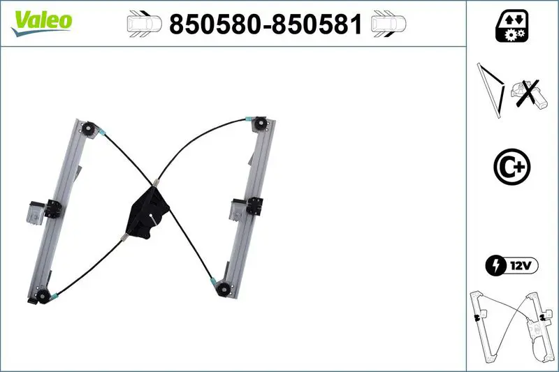 VALEO 850580 Подъемное устройство для окон