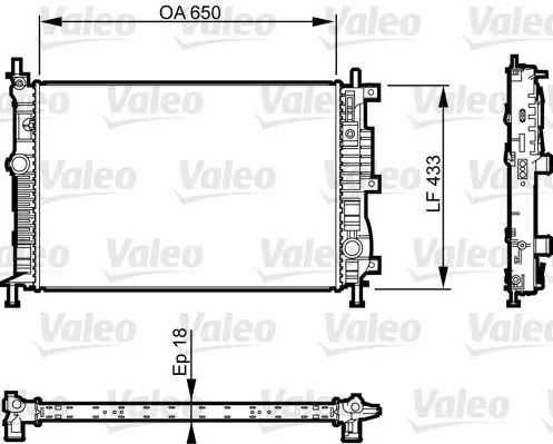 VALEO 735555 Теплообменник